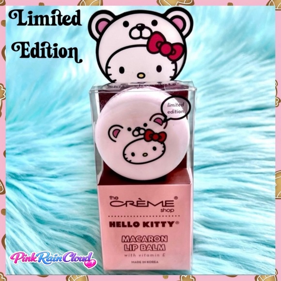 Sanrio Other - Crème Shop X Sanrio White Chocolate Limited Edition Hello Kitty Macaron Lip Balm